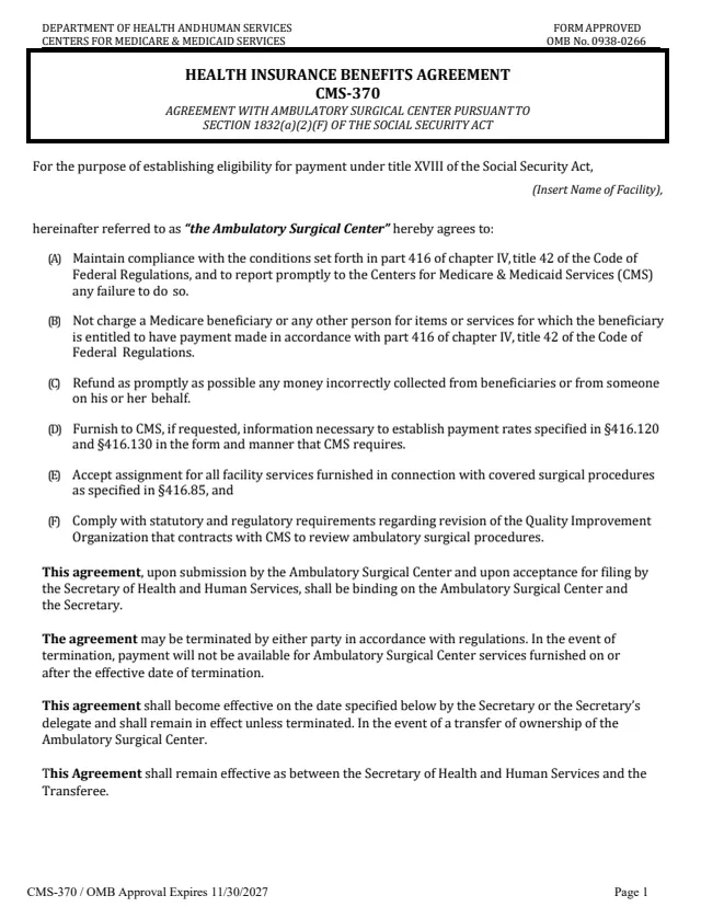 Page 1 of form CMS-370