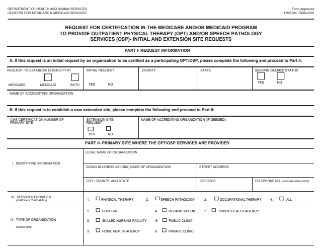 Page 1 of form CMS-381