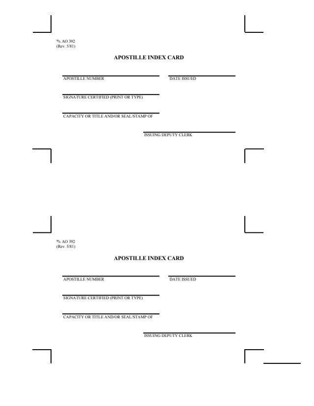 Page 1 of form AO 392