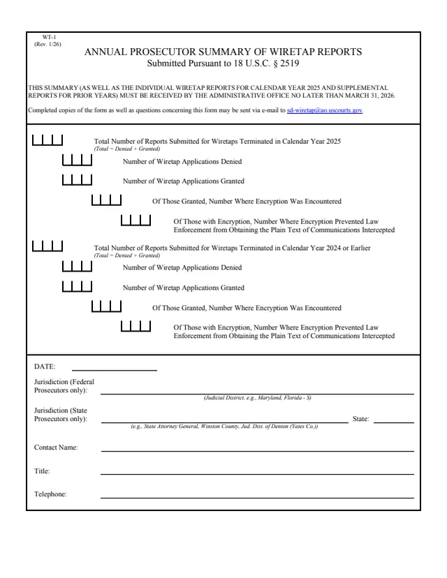 Page 1 of form WT 1