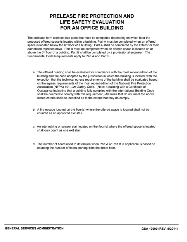 Page 1 of form GSA12000