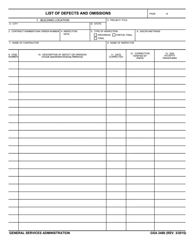 Page 1 of form GSA2480