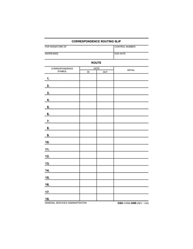 Page 1 of form GSA3400