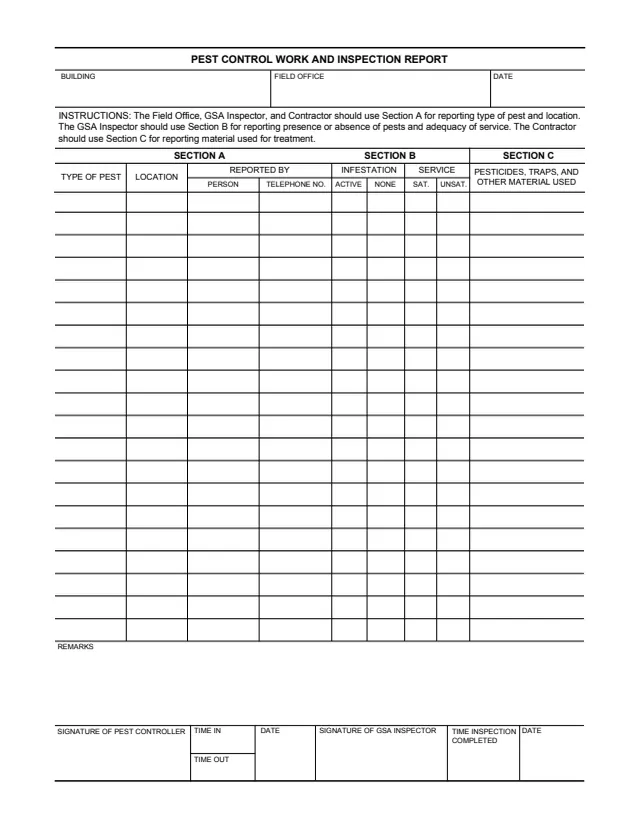 Page 1 of form GSA3638