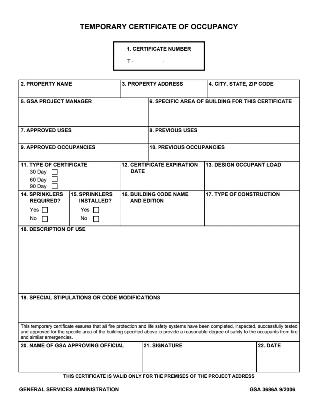 Page 1 of form GSA3686A