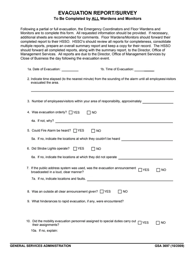 Page 1 of form GSA3697