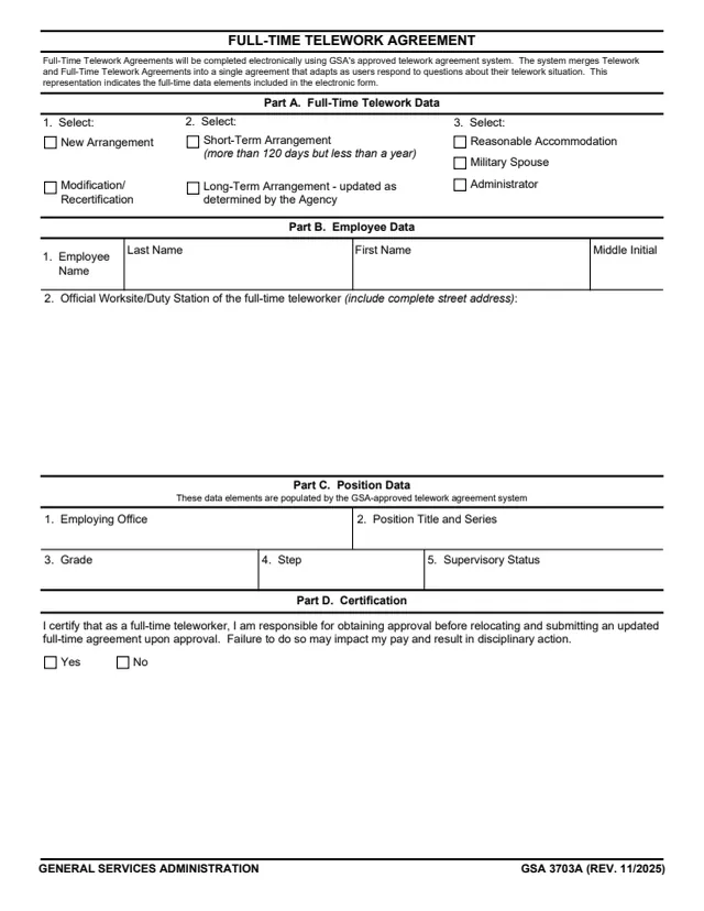 Page 1 of form GSA3703A