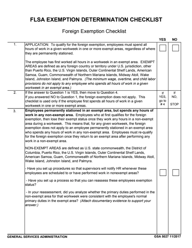 Page 1 of form GSA5027