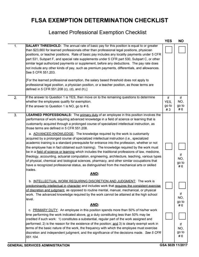 Page 1 of form GSA5029