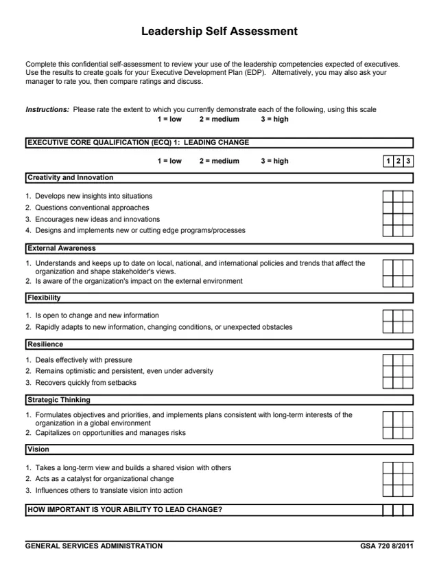 Page 1 of form GSA720