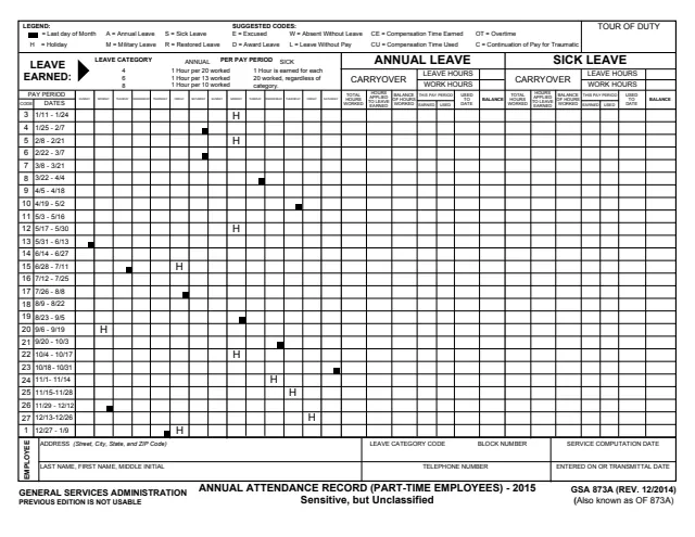 Page 1 of form GSA873A_15