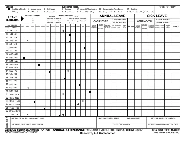 Page 1 of form GSA873A_17