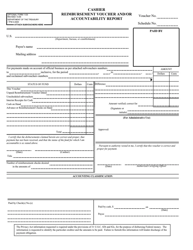Page 1 of form OF1129