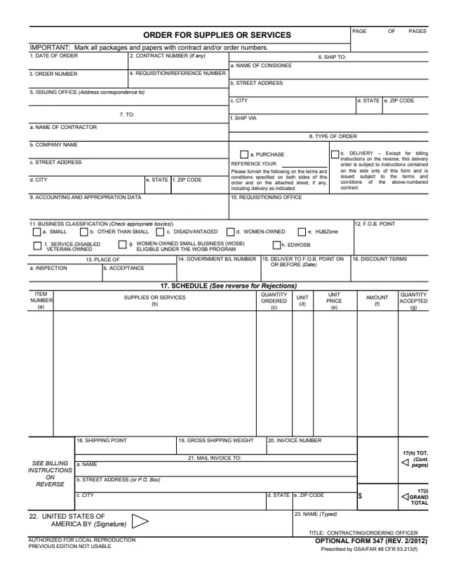 Page 1 of form OF347