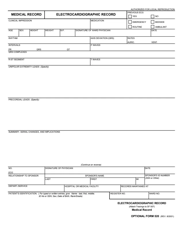 Page 1 of form OF520