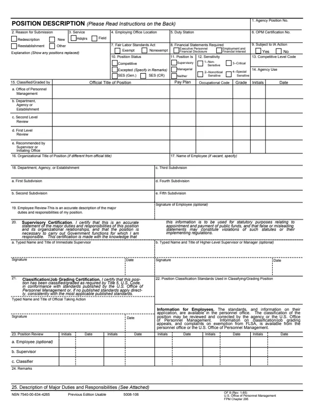 Page 1 of form OF8