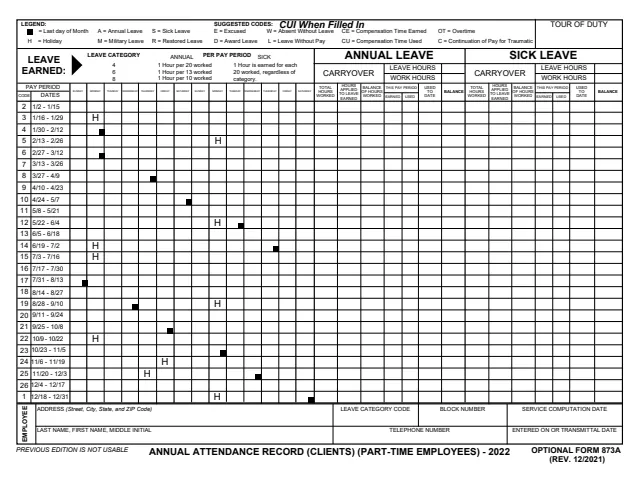 Page 1 of form OF873A_22