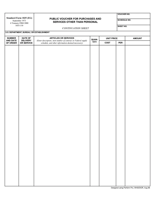 Page 1 of form SF1035