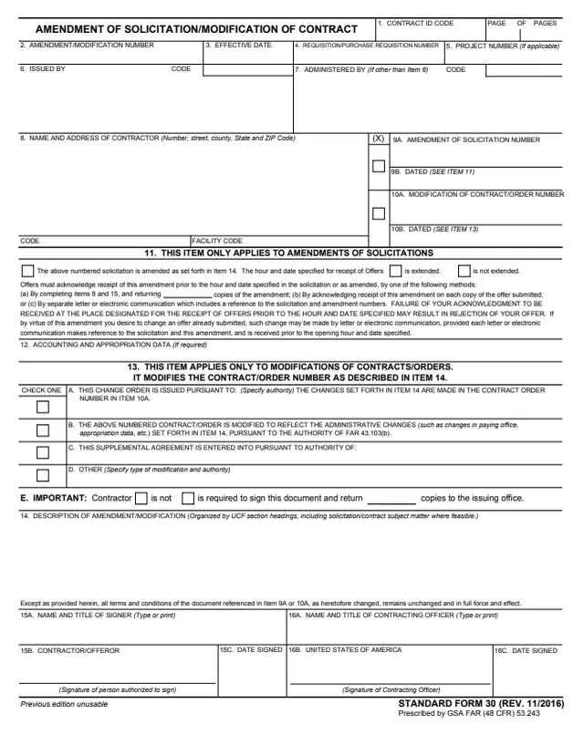 Page 1 of form SF30