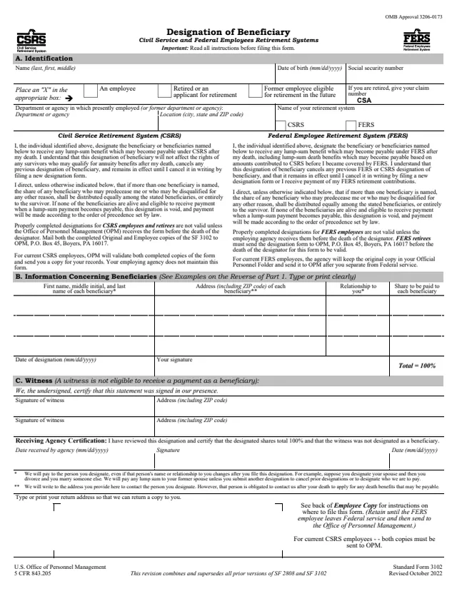 Page 1 of form SF3102