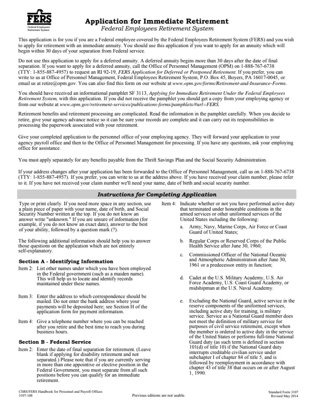 Page 1 of form SF3107