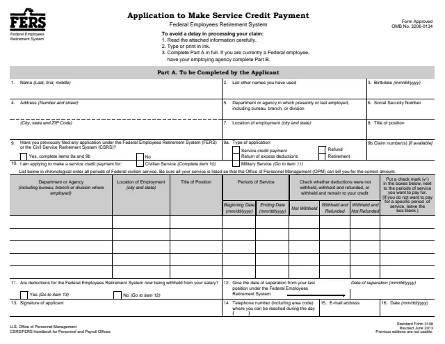 Page 1 of form SF3108