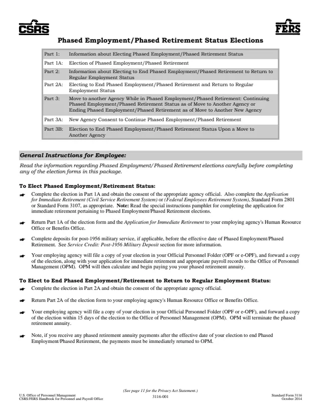 Page 1 of form SF3116