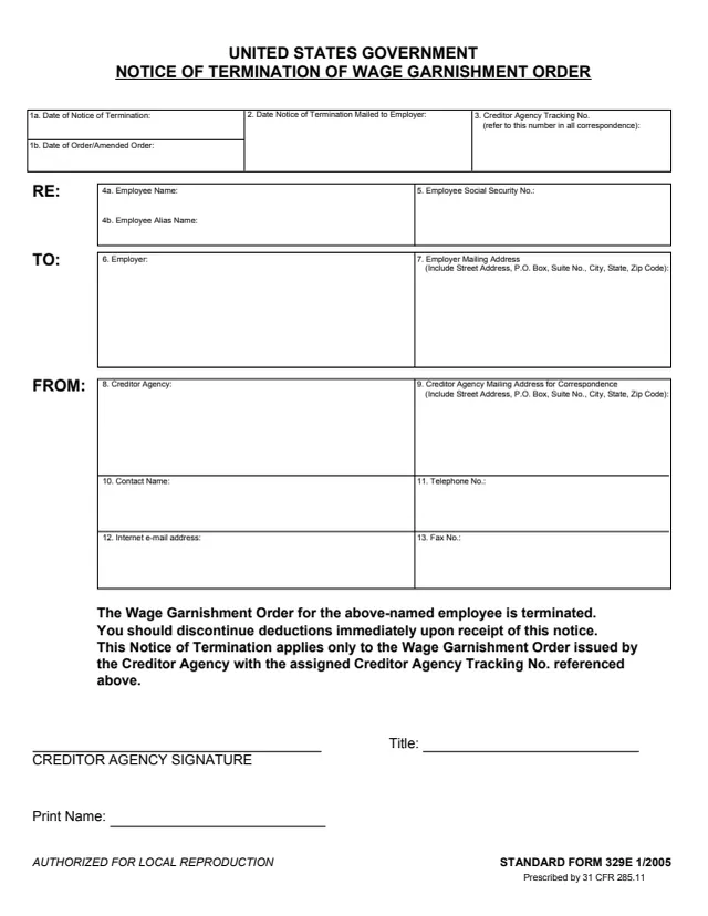 Page 1 of form SF329E