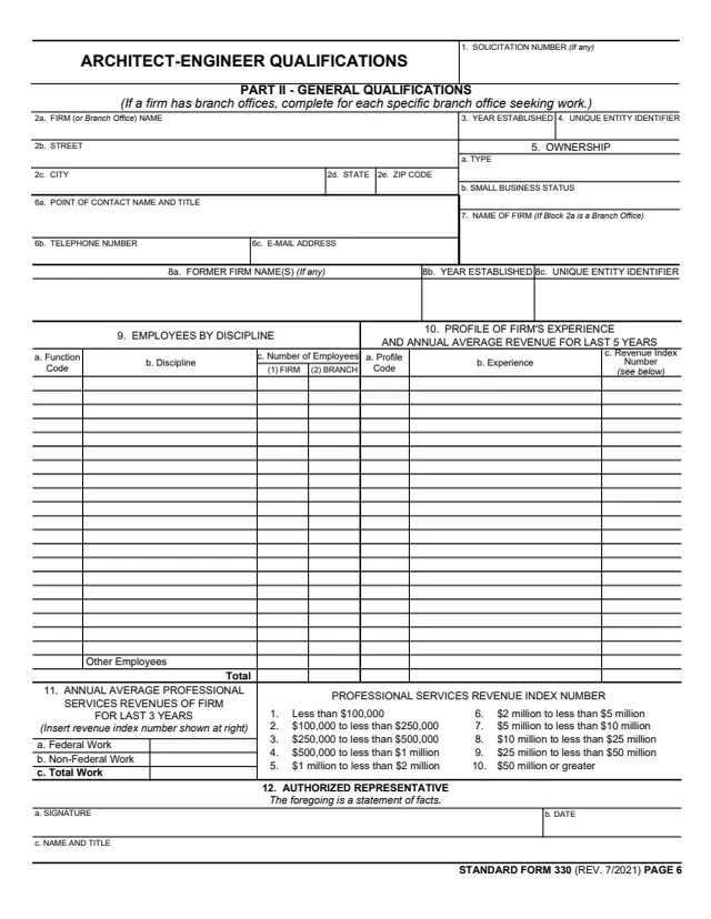 Page 1 of form SF330Extr2