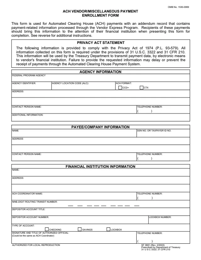 Page 1 of form SF3881