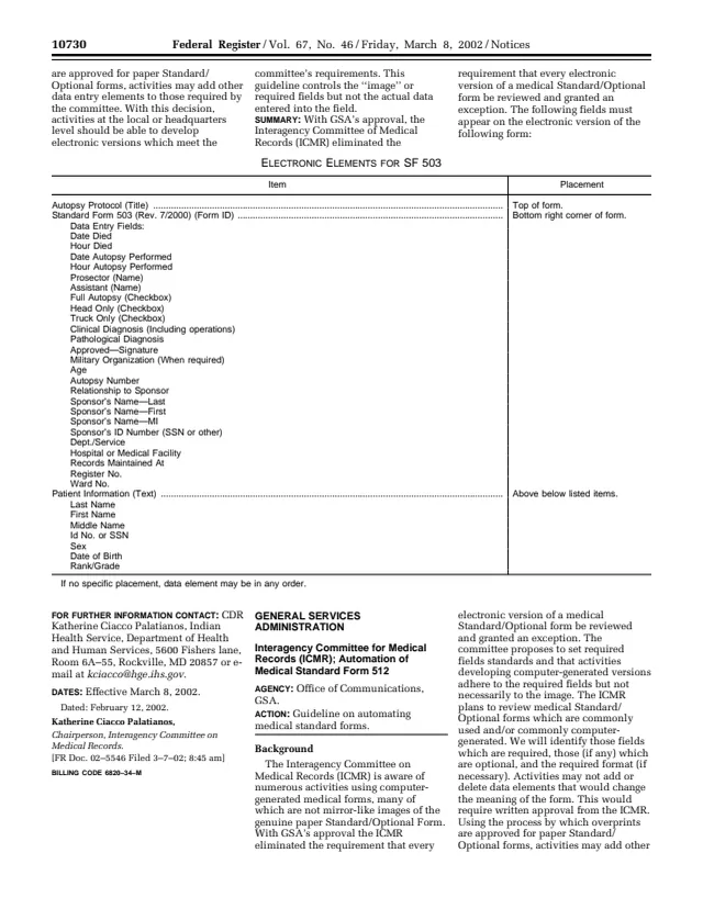 Page 1 of form SF512