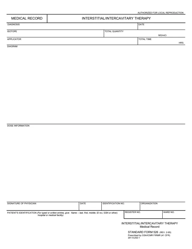 Page 1 of form SF526