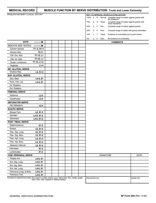 Page 1 of form SF529