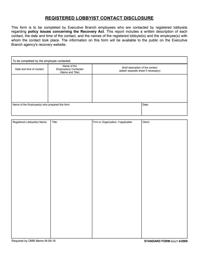 Page 1 of form SFLLL1