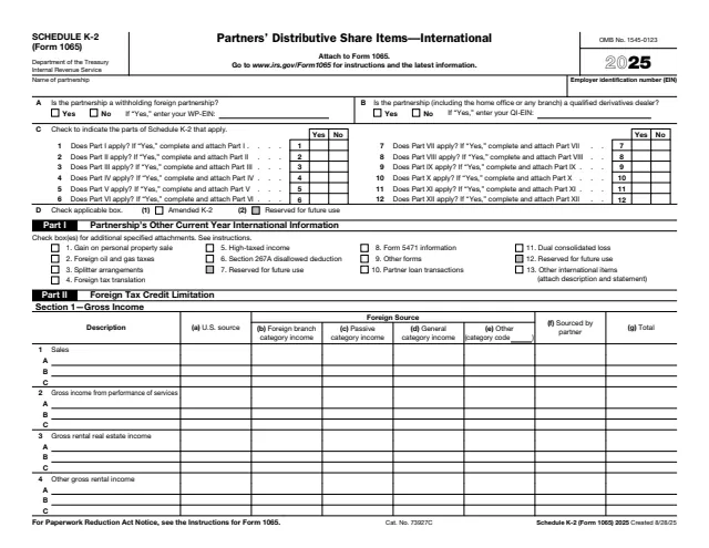 Page 1 of form 1065