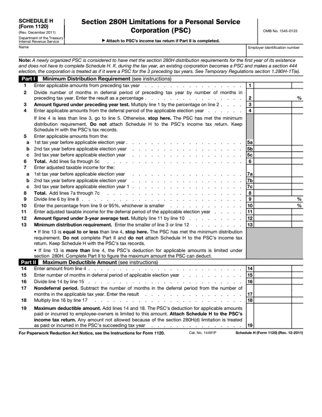 Page 1 of form 1120
