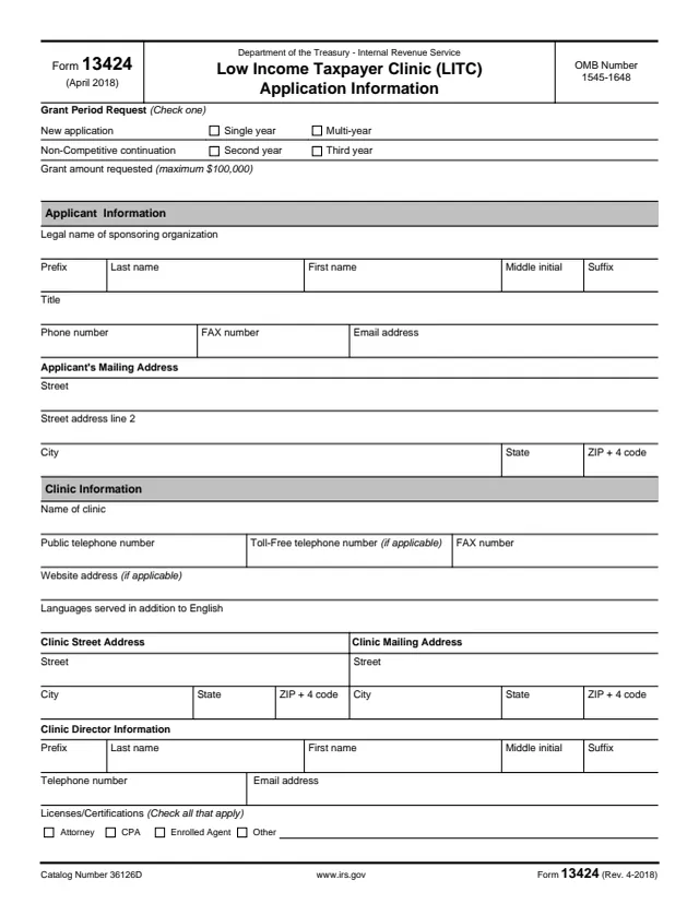 Page 1 of form 13424
