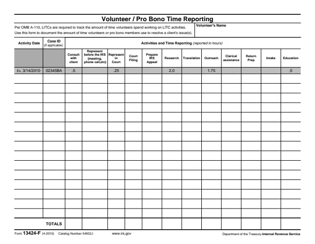 Page 1 of form 13424-F