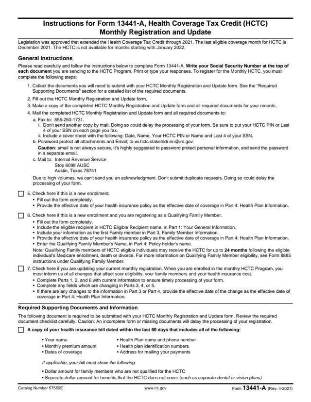 Page 1 of form 13441-A