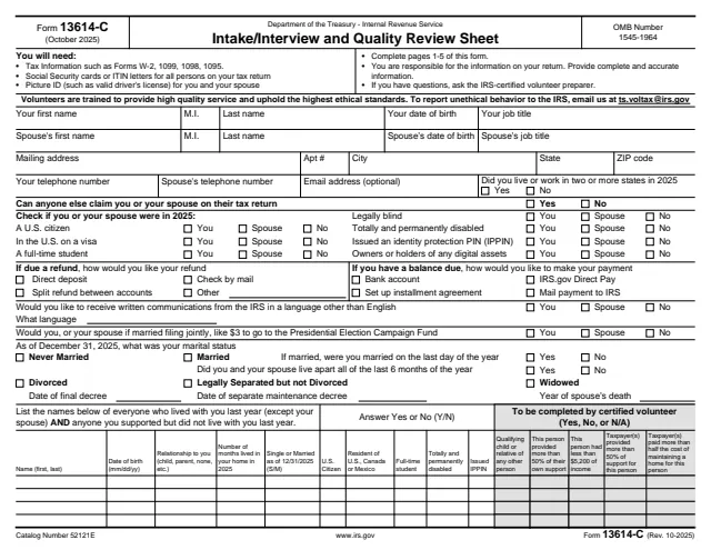 Page 1 of form 13614-C