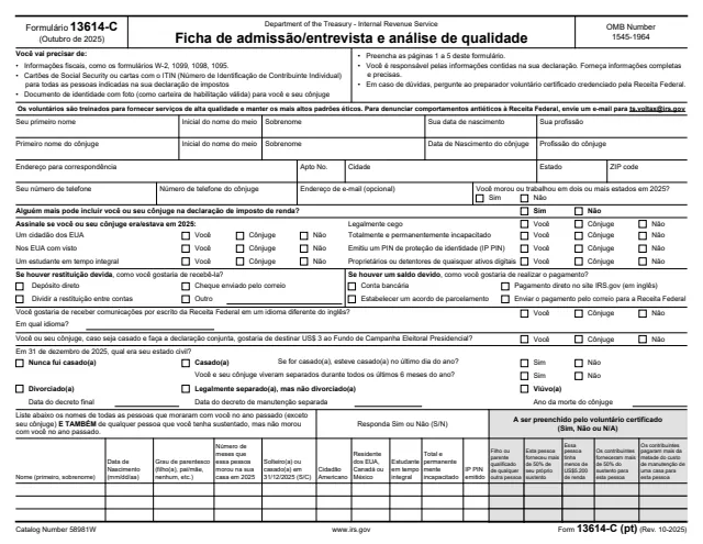 Page 1 of form 13614-C