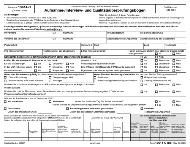 Page 1 of form 13614-C
