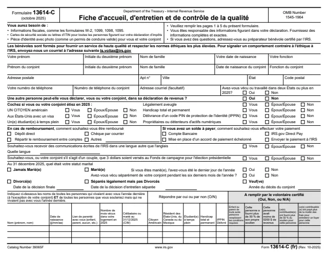 Page 1 of form 13614-C