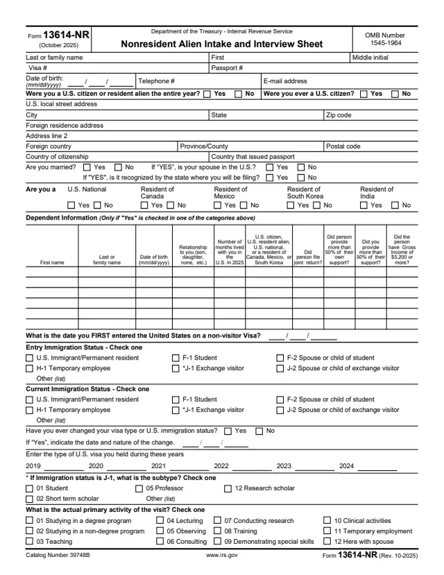 Page 1 of form 13614-NR
