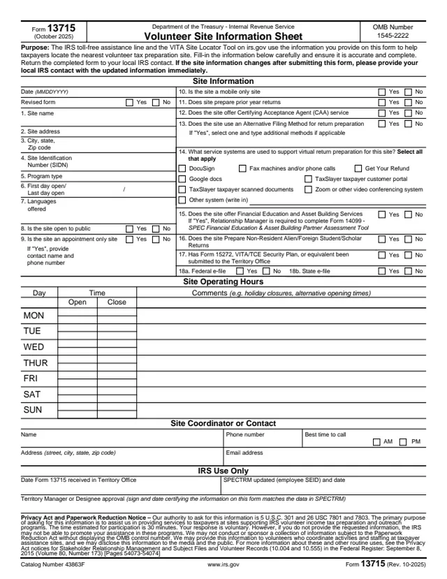 Page 1 of form 13715