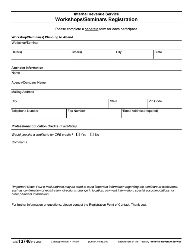 Page 1 of form 13748