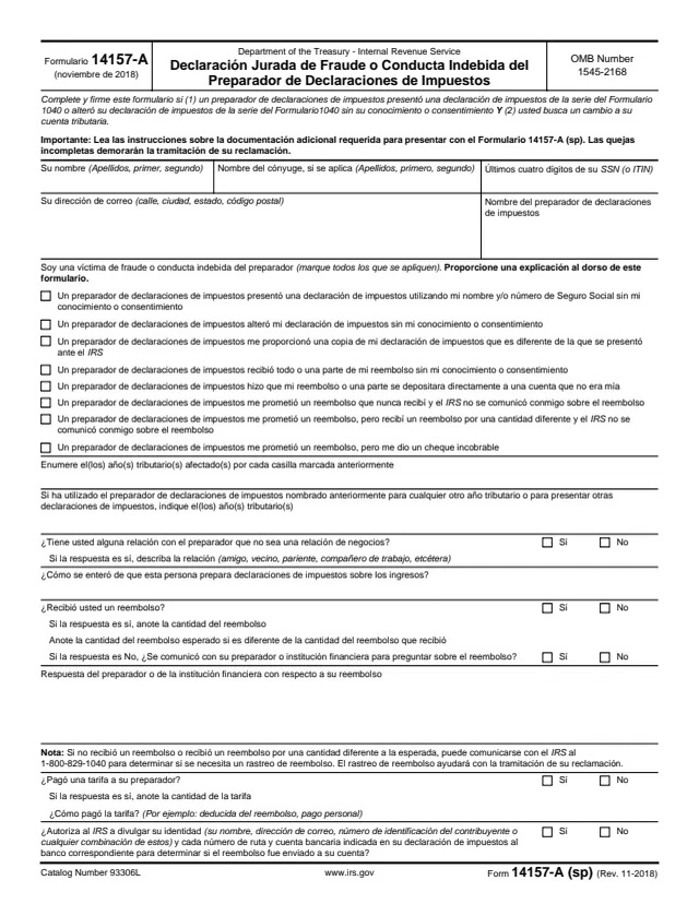 Page 1 of form 14157-A