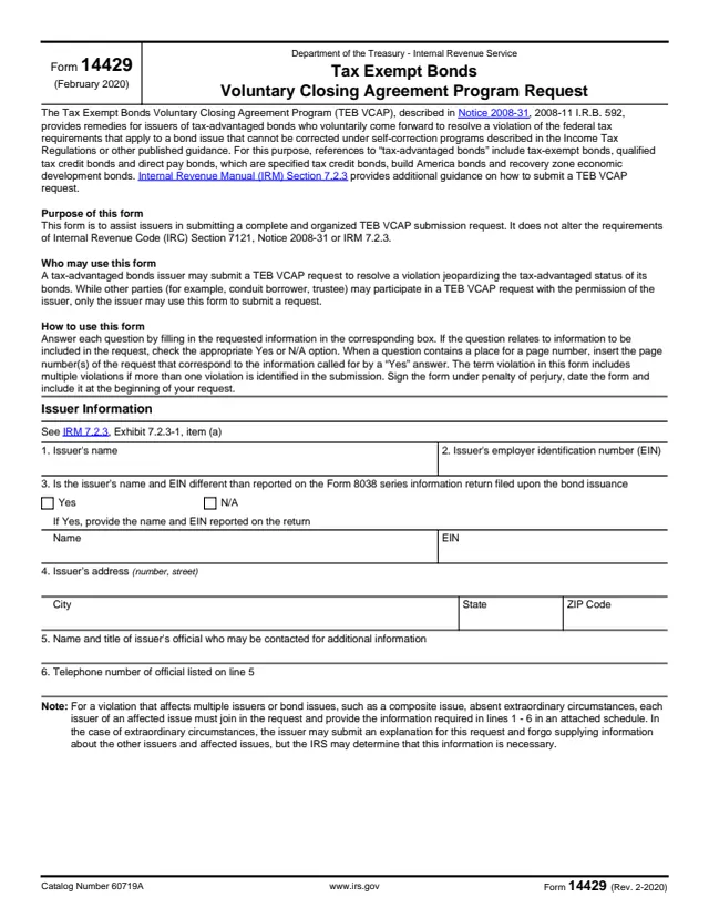 Page 1 of form 14429
