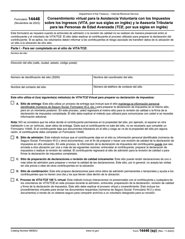Page 1 of form 14446