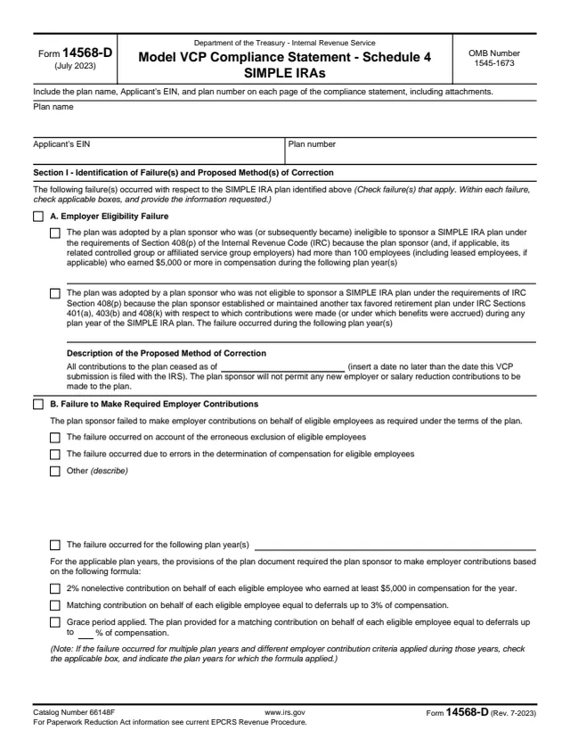 Page 1 of form 14568-D